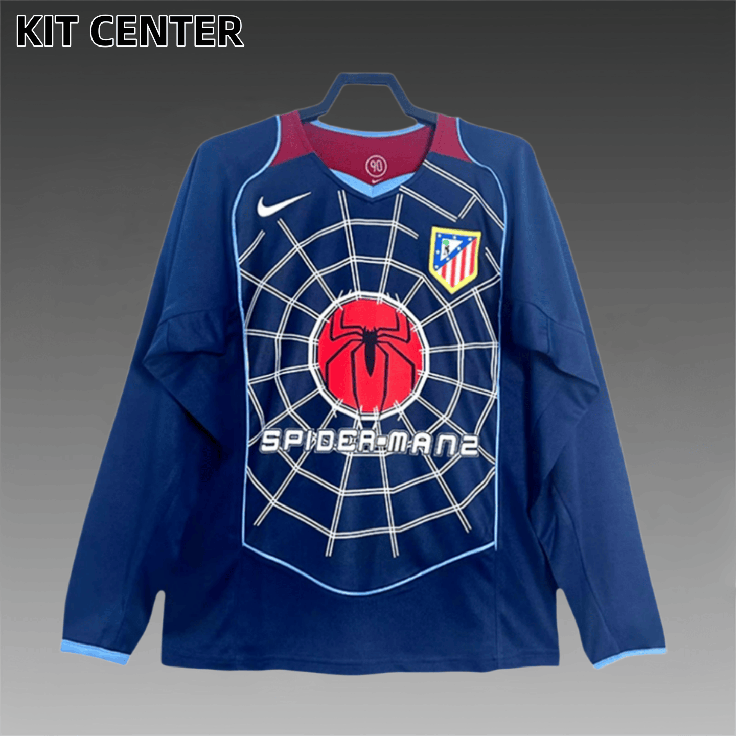 2004/2005 Atletico Madrid Retro Away Long Sleeved Football Shirt