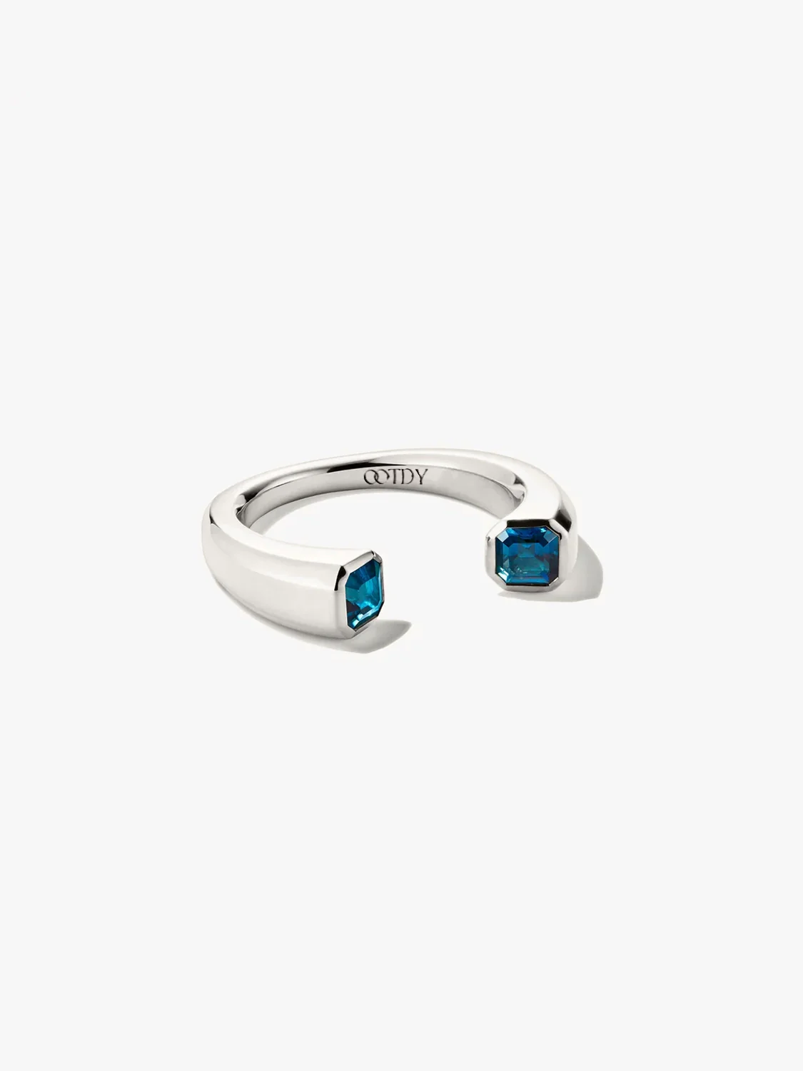 Blue Topaz Open Ring