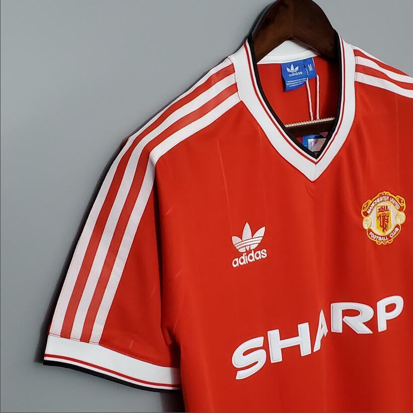 86/88 Manchester United home retro football jersey