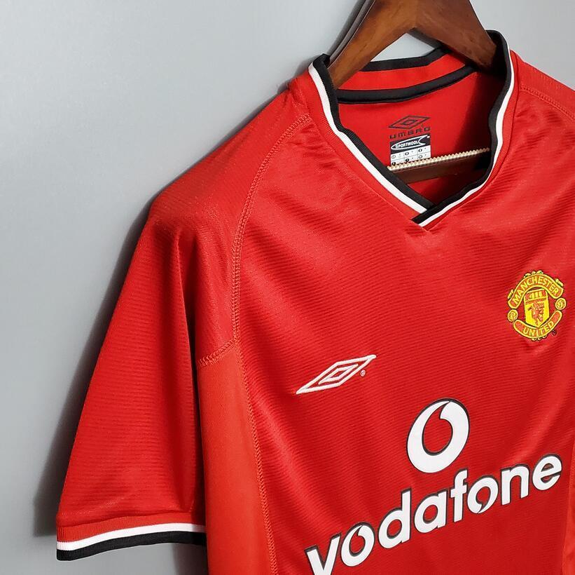 00/01 Manchester United home retro football jersey