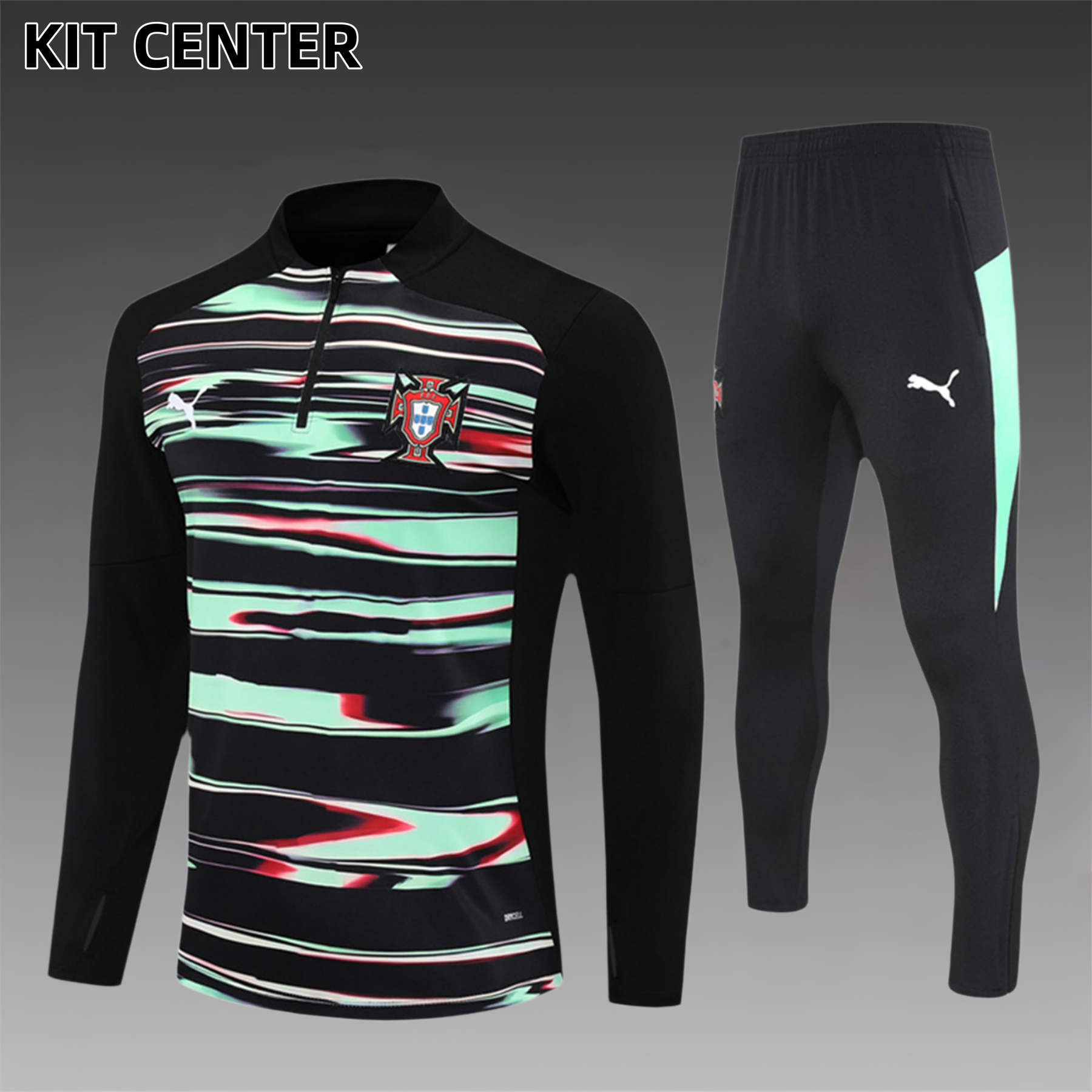 2025/2026 Portugal Adult Half Zip Training Suit (Adult Kit)