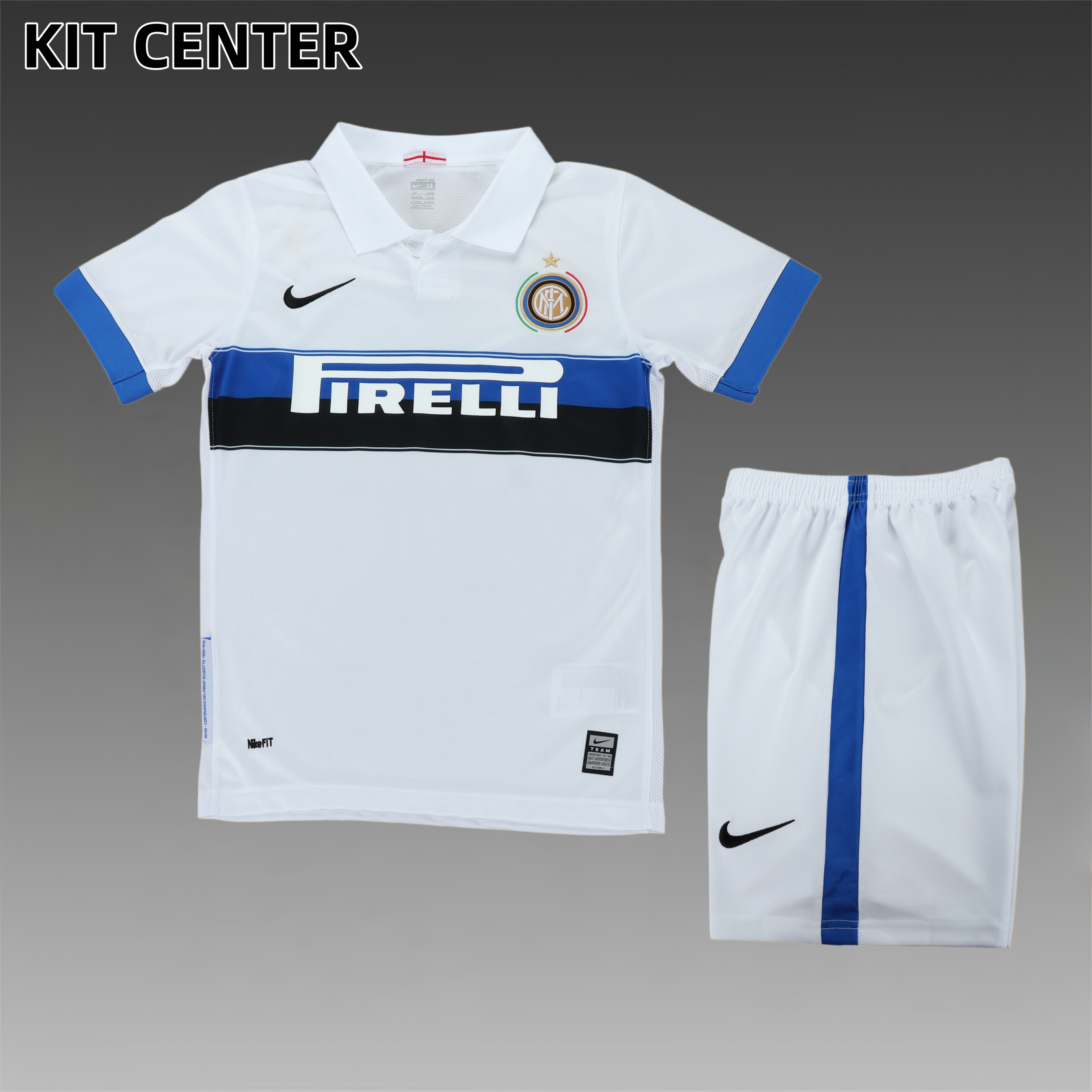 2009/2010 Inter Milan  Away Retro Football Shirt Kids Kit
