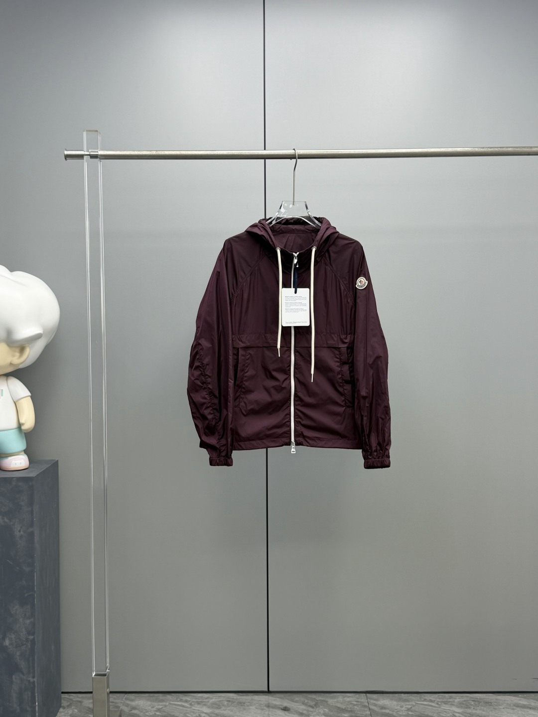 Moncler 2026 Autumn Winter Women's Jackets Polyester Hooded Tassel Zipper Casual Slim Woman's Coats MKDFWJ26012