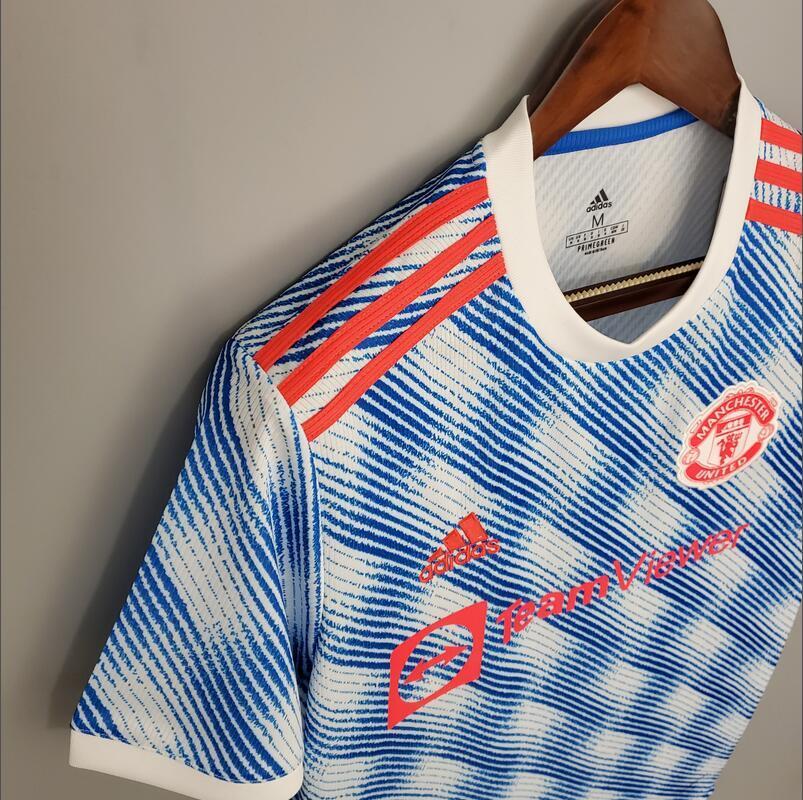 21/22 Manchester United Away retro football jersey