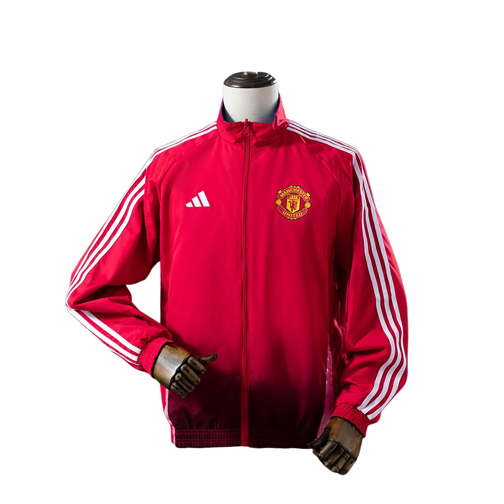 25/26 Manchester United Reversible Jacket Windbreaker - Black/Red