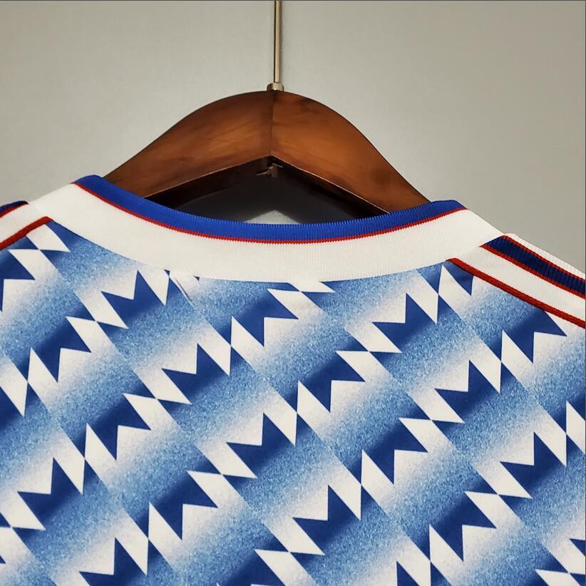 90/92Manchester United Away  retro football jersey