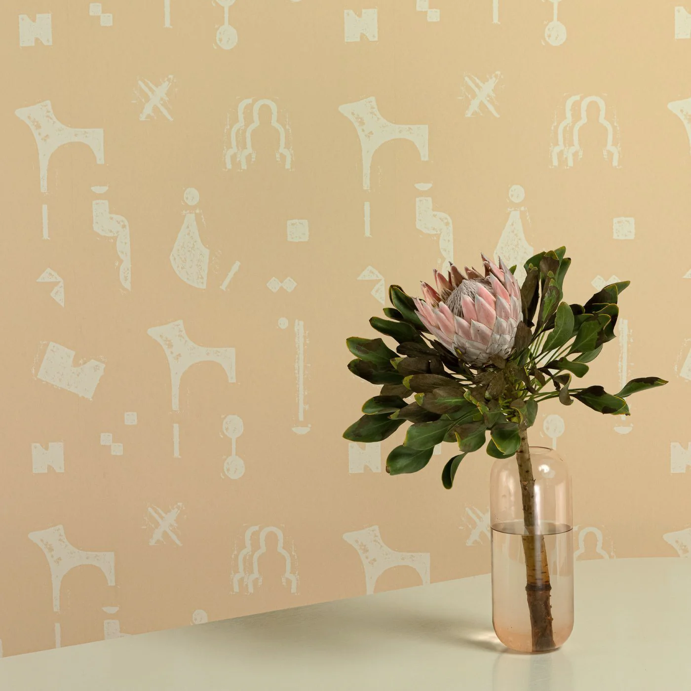 Rubbings Wallpaper - Eggshell