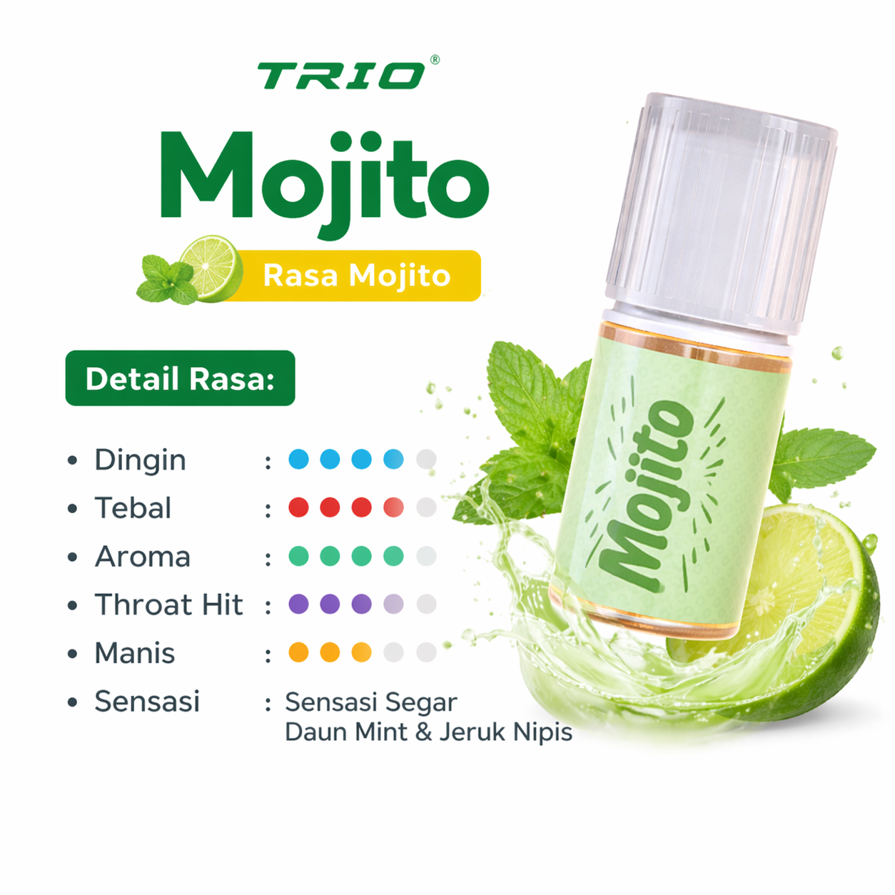 Trio Salt 30ml - Saltnic Liquid