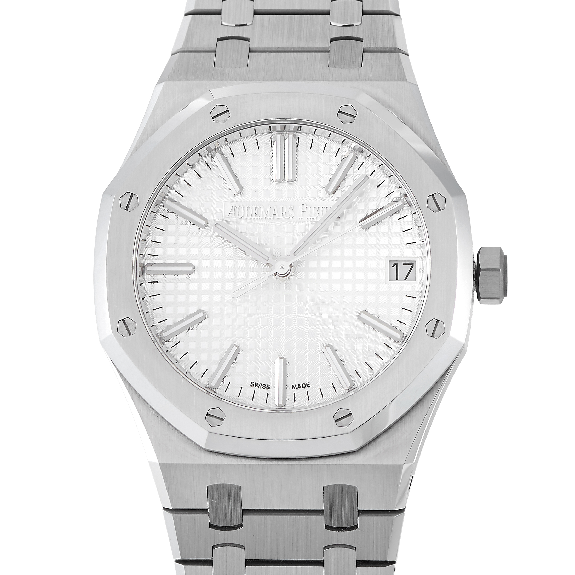 Audemars PiguetRoyal Oak White Dial Watch 15510ST.OO.1320ST.08