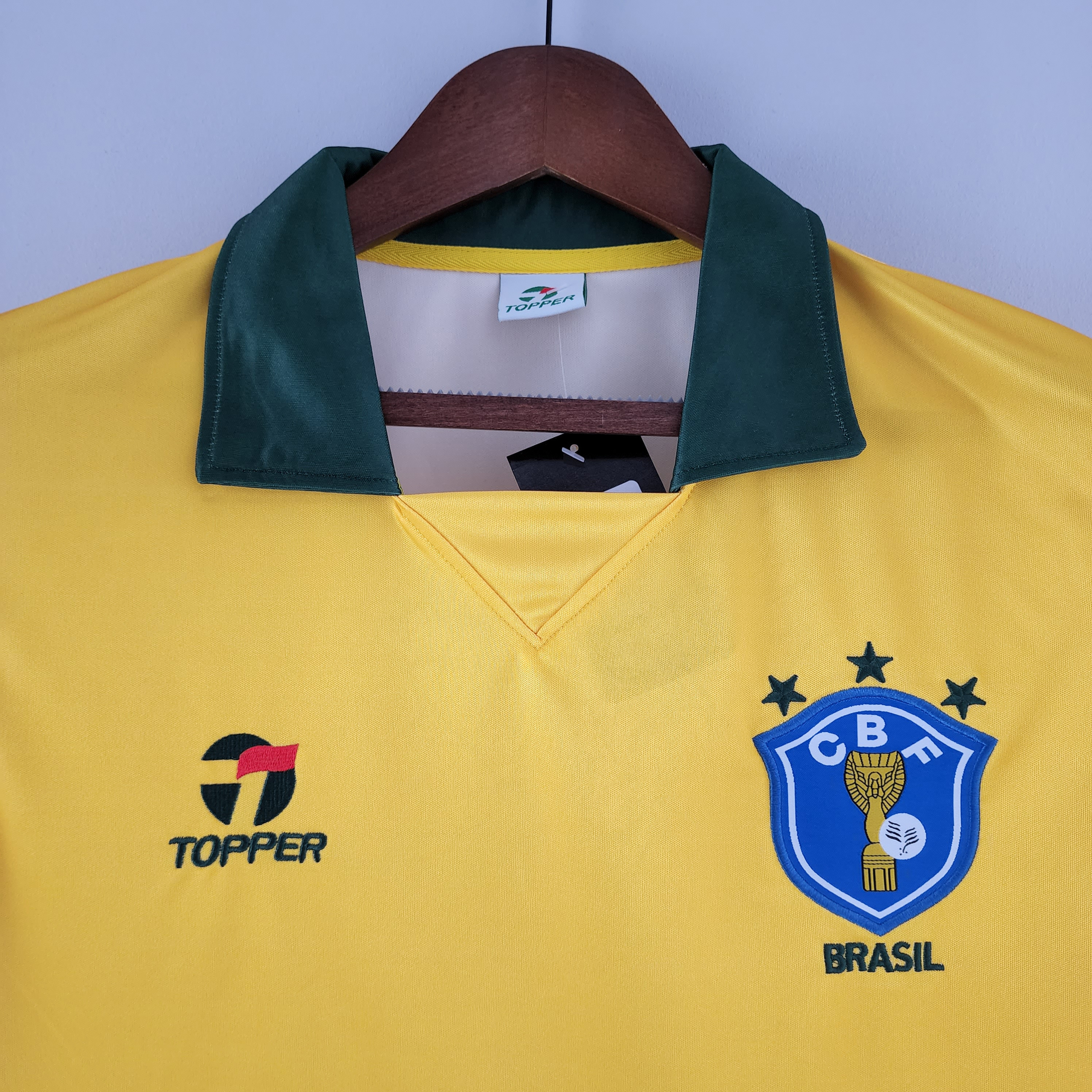 1988 Brazil Home Retro Football Shirt