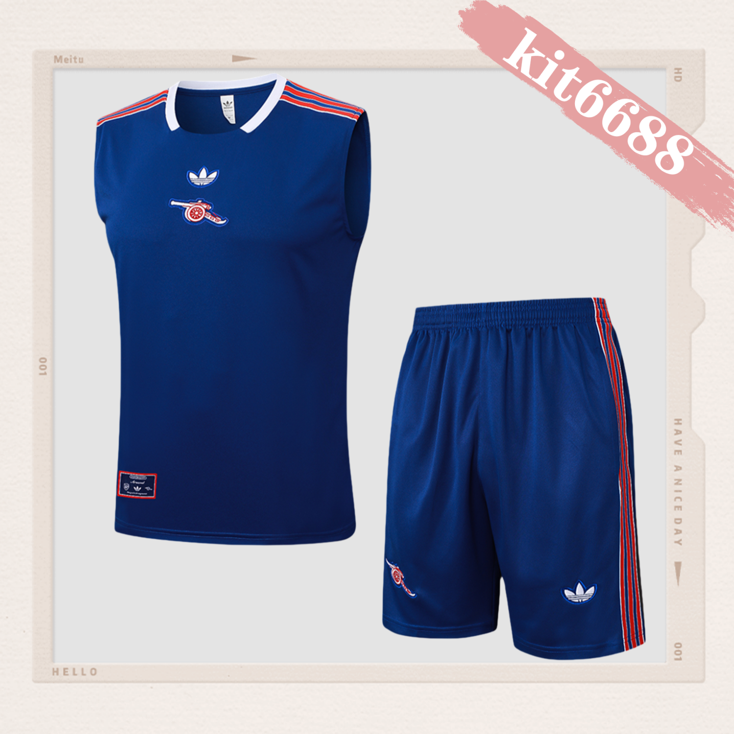 2025/2026 Arsenal Dark Blue Adult Vest Training Wear (Adult Kit)