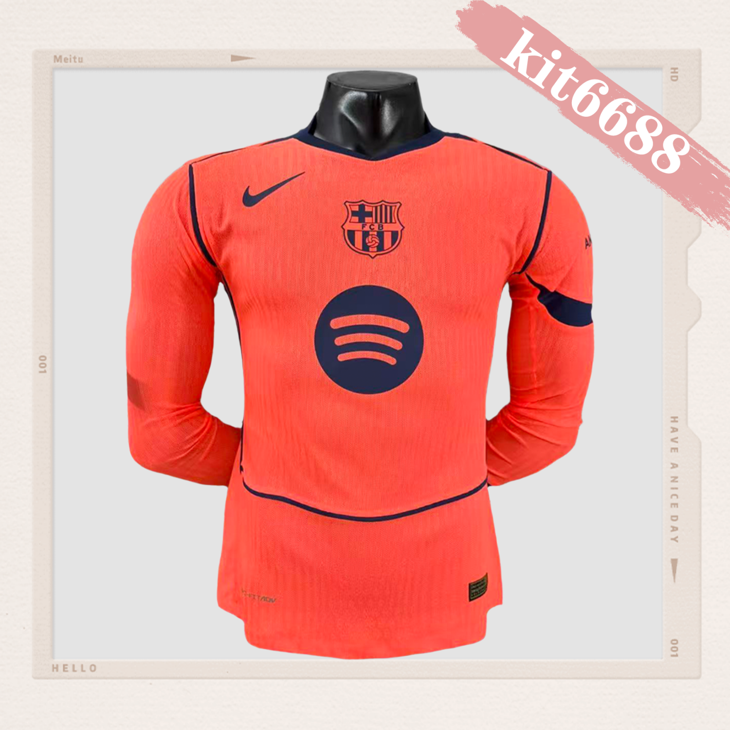 2025/2026 Barcelona Third Long Sleeve Football Shirt (Player Version)