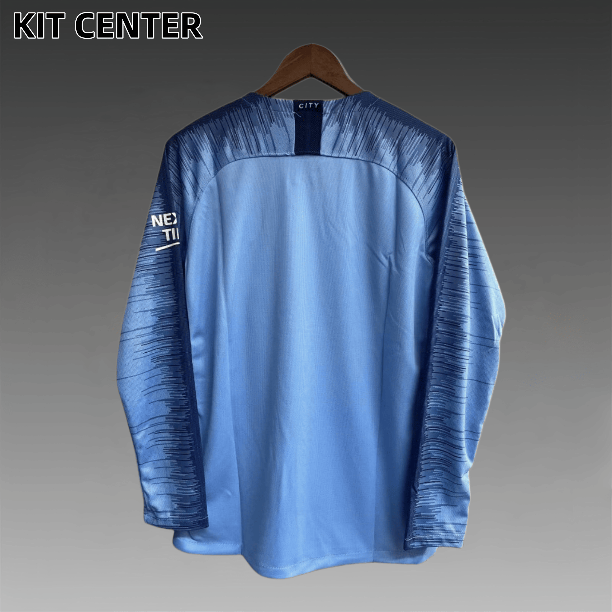 18/19 Manchester City home  Long Sleeve Retro Football Shirt