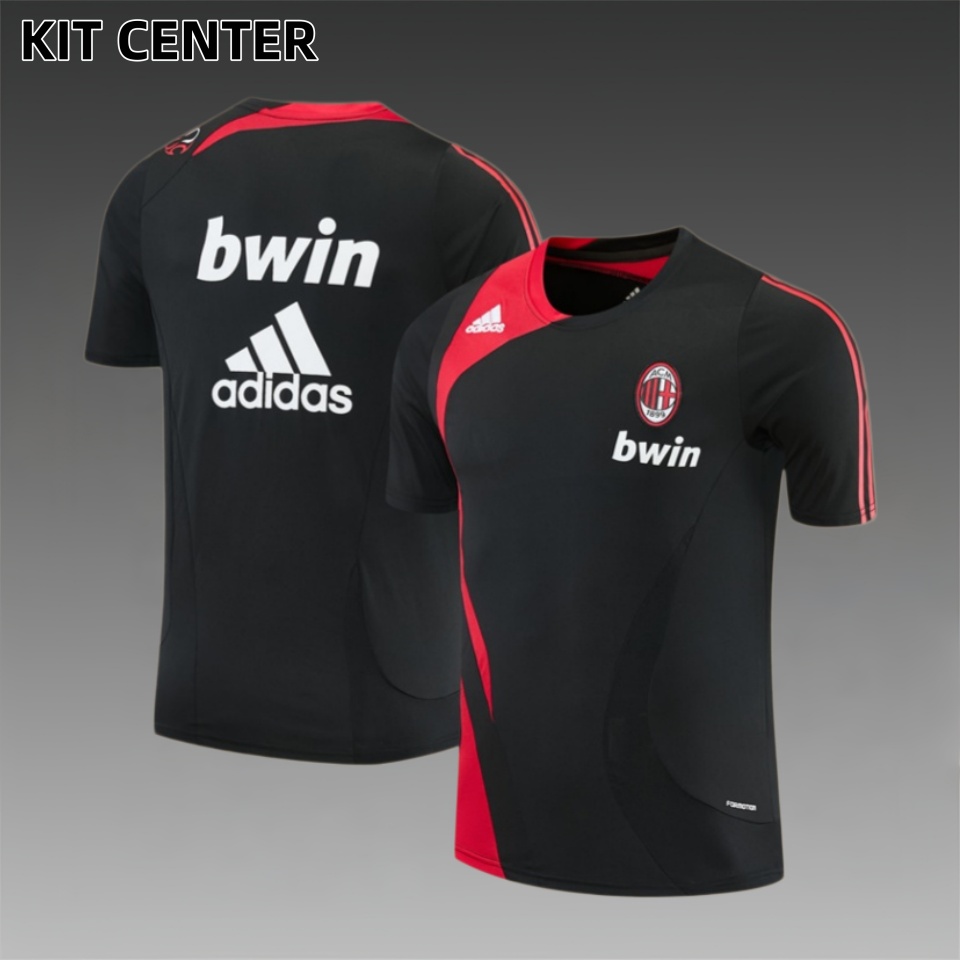 07/08 AC Milan retro training suit short sleeved football shirt