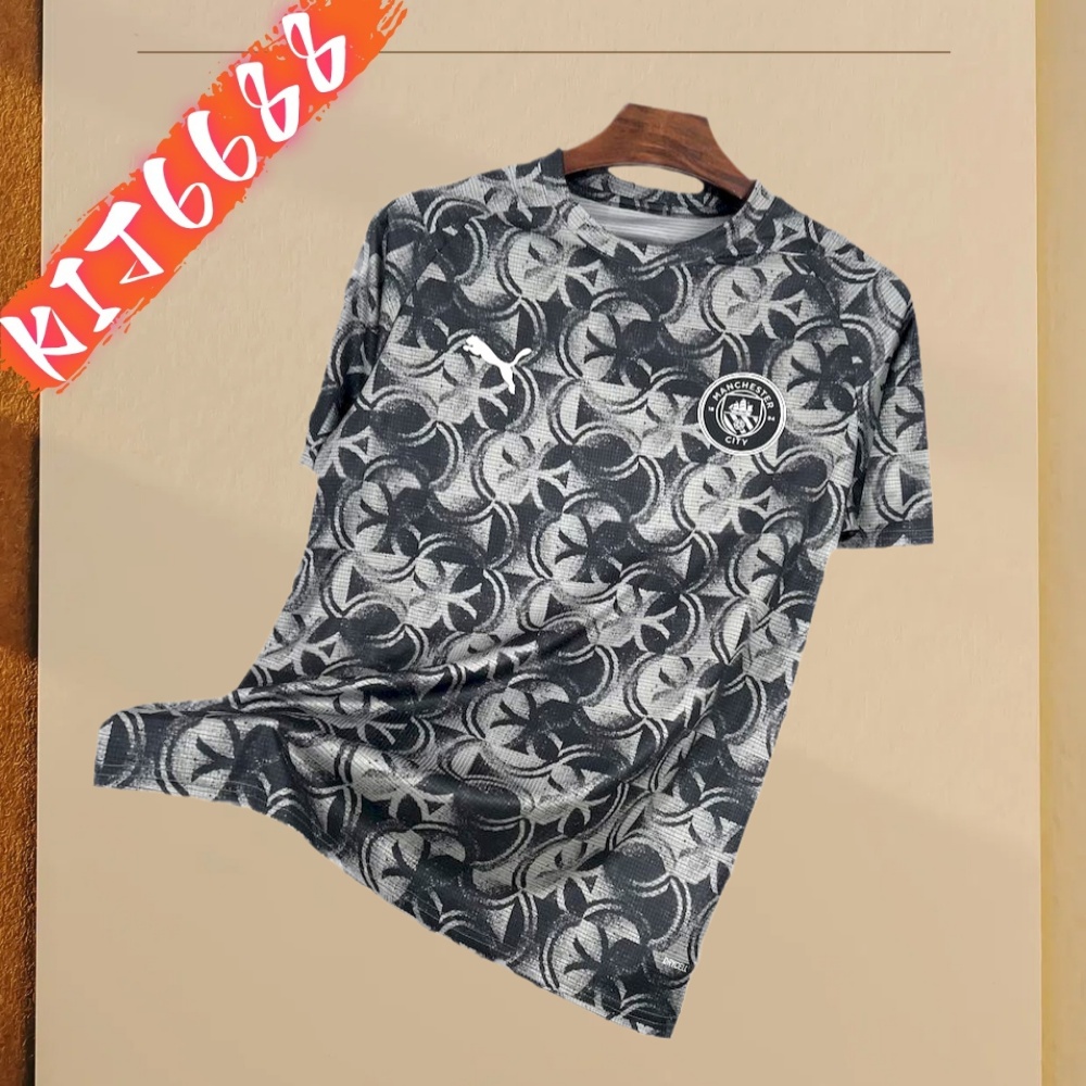 2025/2026 Manchester City Pre-match Training Football Shirt (Fans)