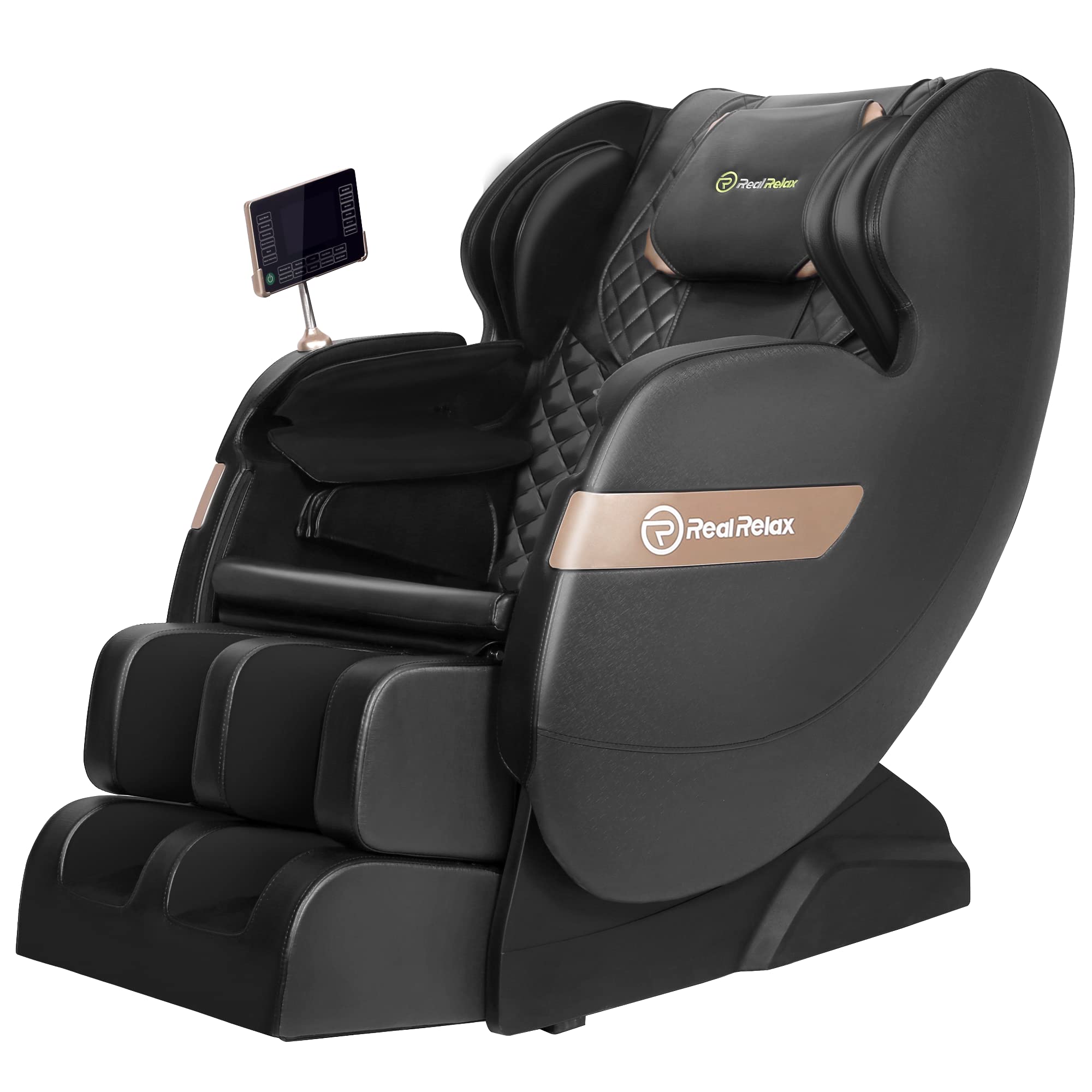 Massage Chair of Dual-core S Track, Recliner of Full Body Massage Zero Gravity, Black