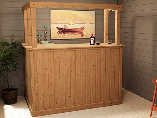 Corner Bar Counter Man Cave Home Bar Party Barware Wood Summer Cabin