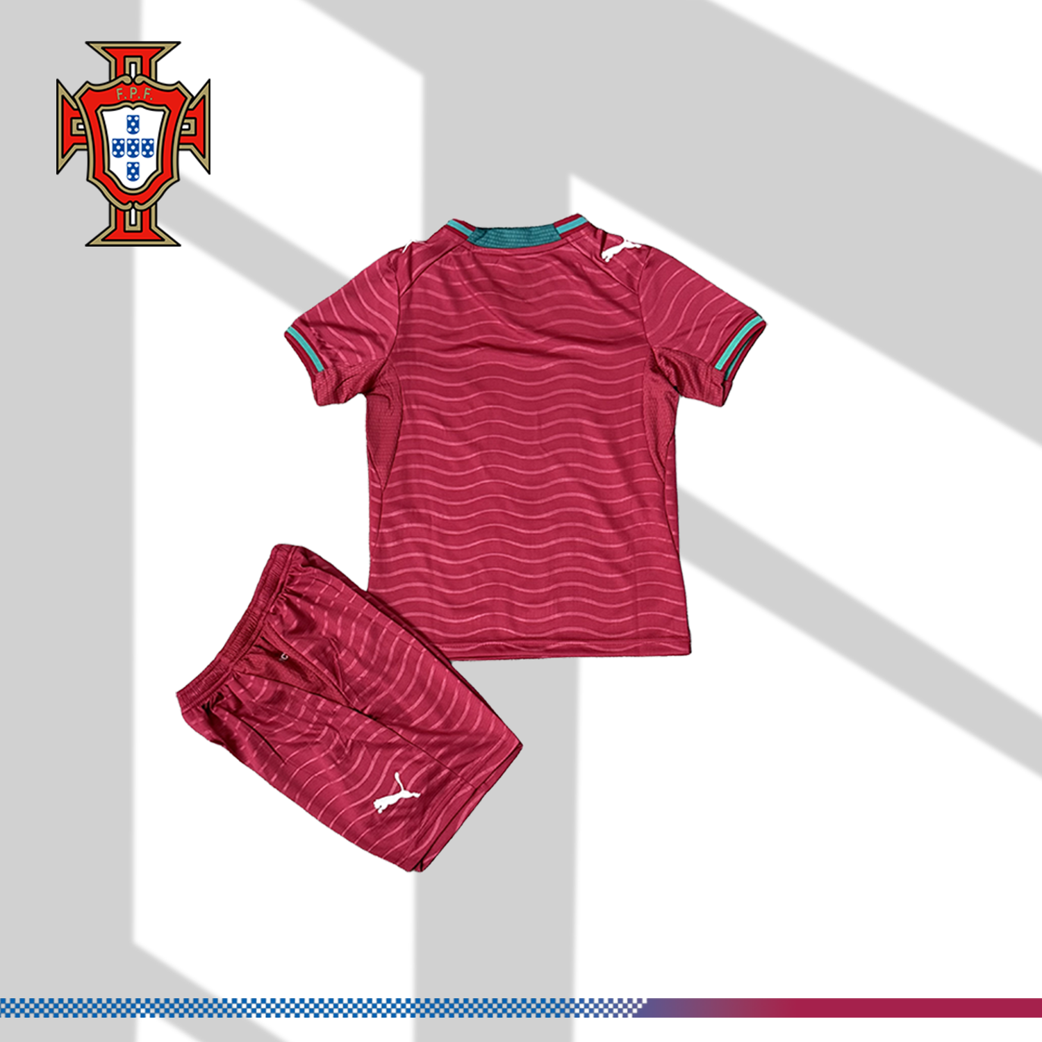 2026 Portugal Home Football Jersey (Kids Kit socks)