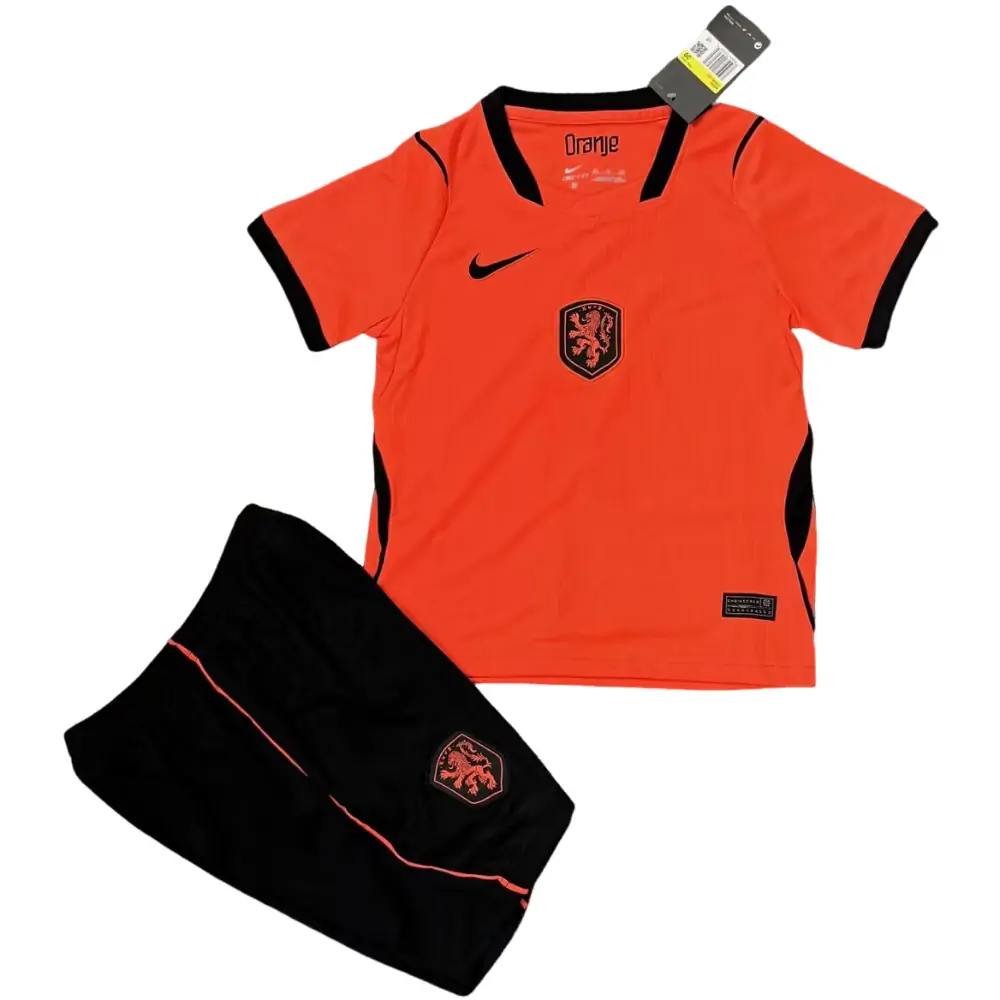 2026 World Cup Netherlands Home Jersey Children's Set - Fans Edition