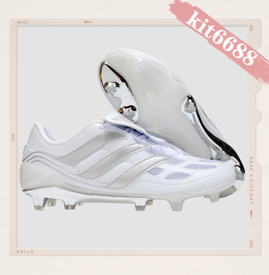 A Predator Precision FG - Footwear White/Silver Metallic/Iron Metal LIMITED EDITION