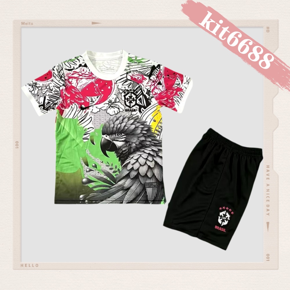 2025/2026 Brazilian Special Edition Football Shirt (Kids Kit socks ）