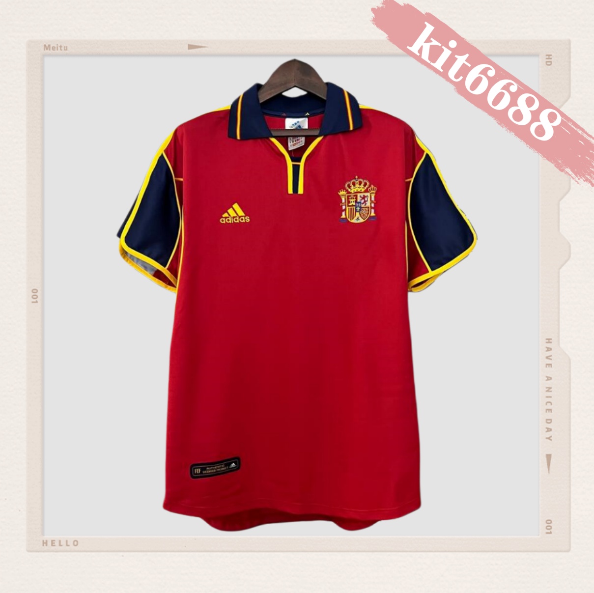 2000 Spain Home Retro Football Shirt