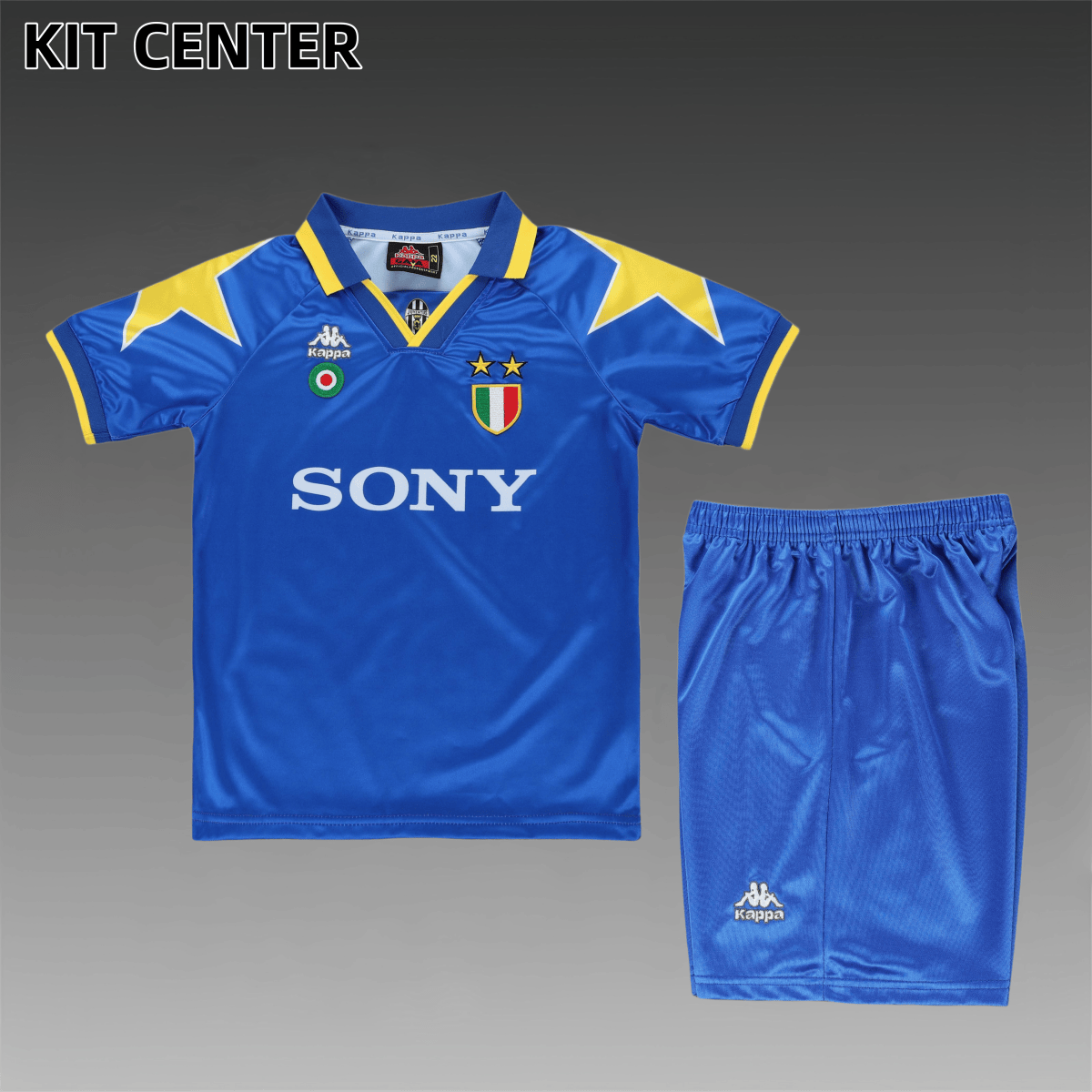 1995/1996 Juventus Away Retro Football Shirt Kids Kit