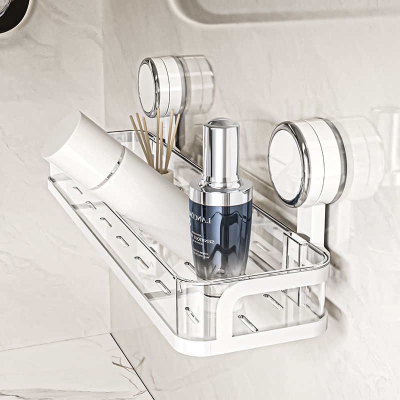Suction Cup Toilet Storage Rack Punch-free Washbasin Storage Rack Wash Table Wall-mounted Toilet Bathroom Shelf