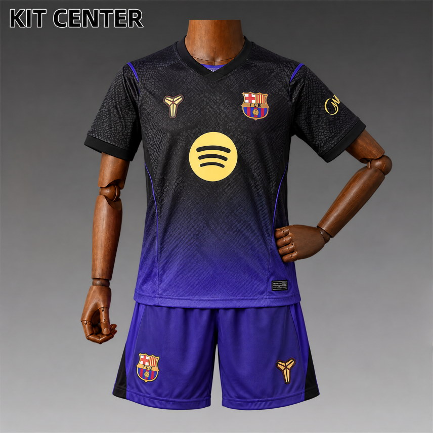 2026/2027 Barcelona Away Kids Kit（Adult Kids Kit socks）