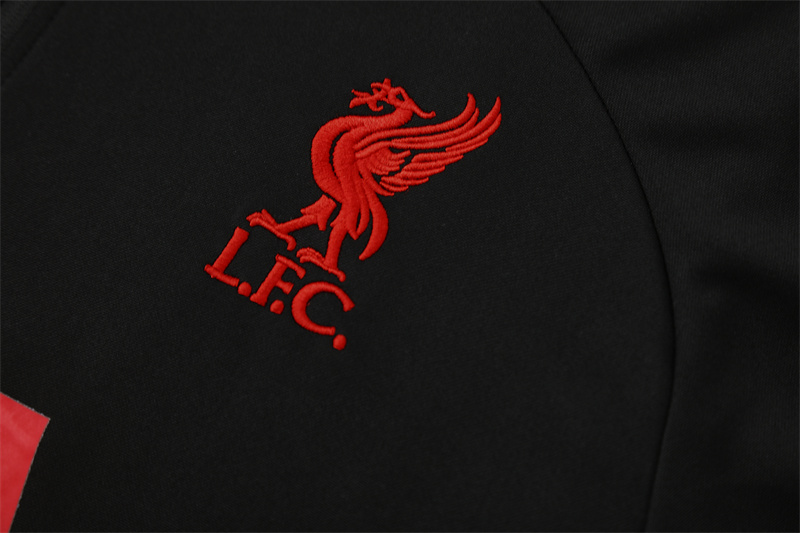 2025/2026 Liverpool Black Adult Half Zip Training Suit (Adult Kit)