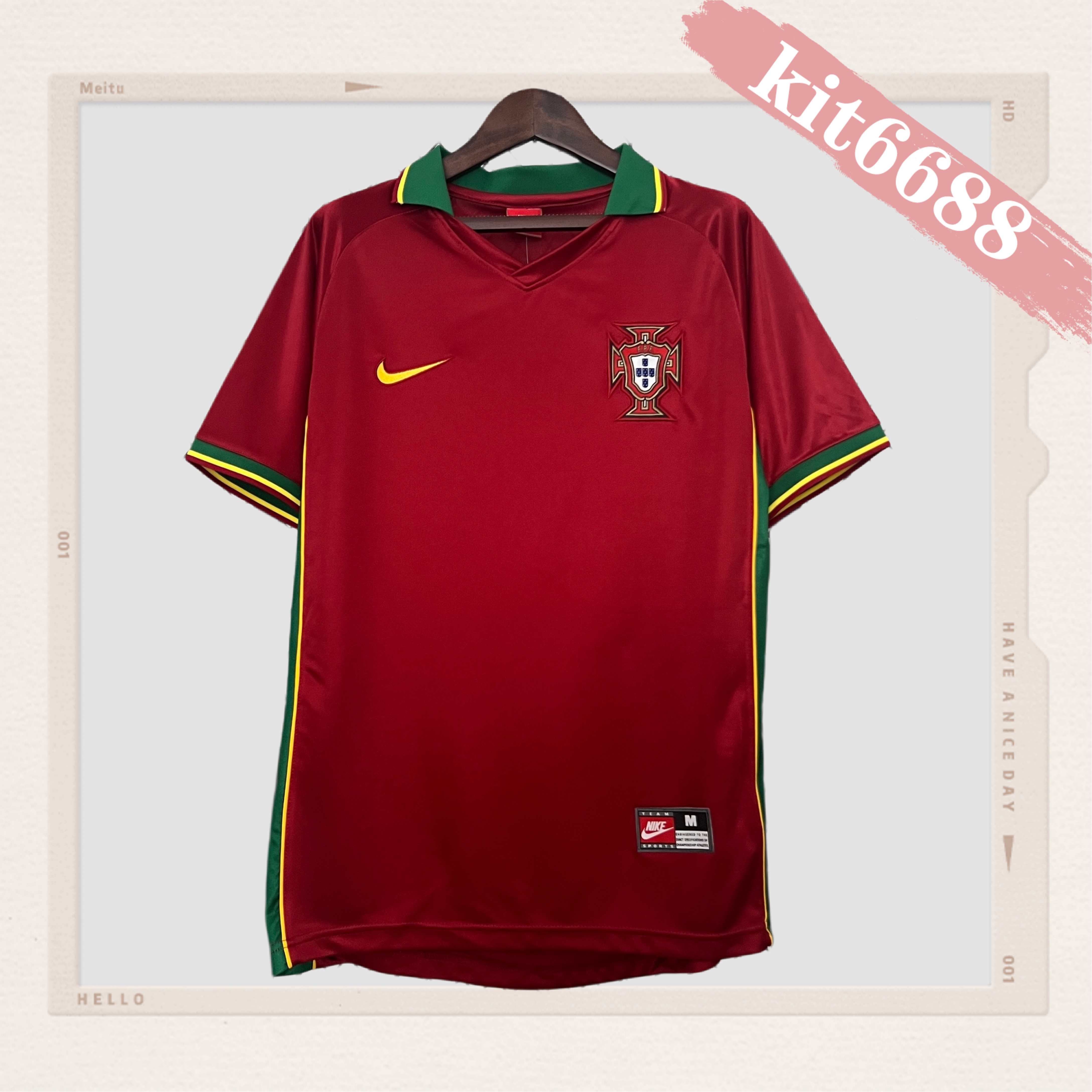 97/98 Portugal home  Retro Football Shirt