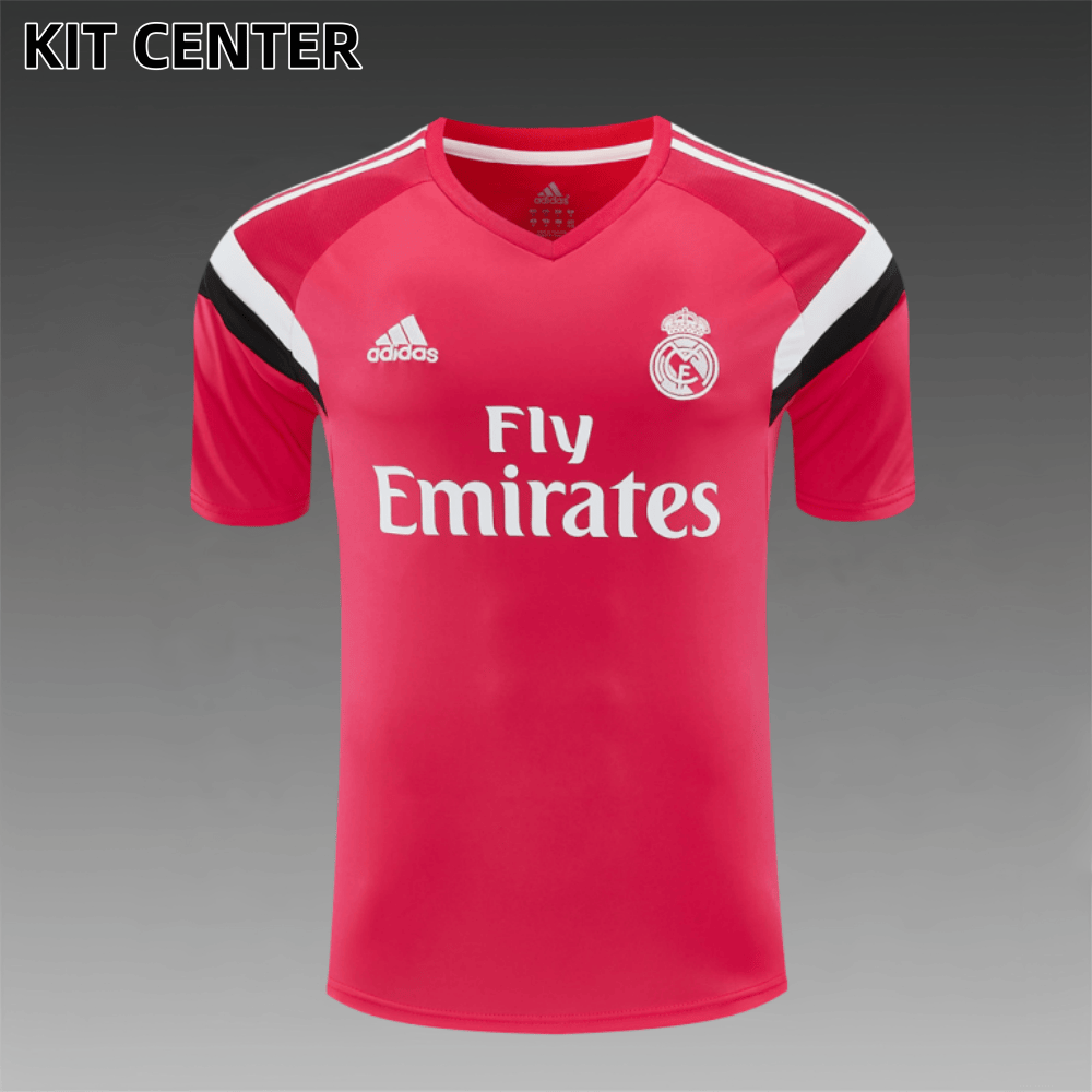 14/15 Real Madrid Retro Training Uniform short sleeves- Sleeve Football Shirt