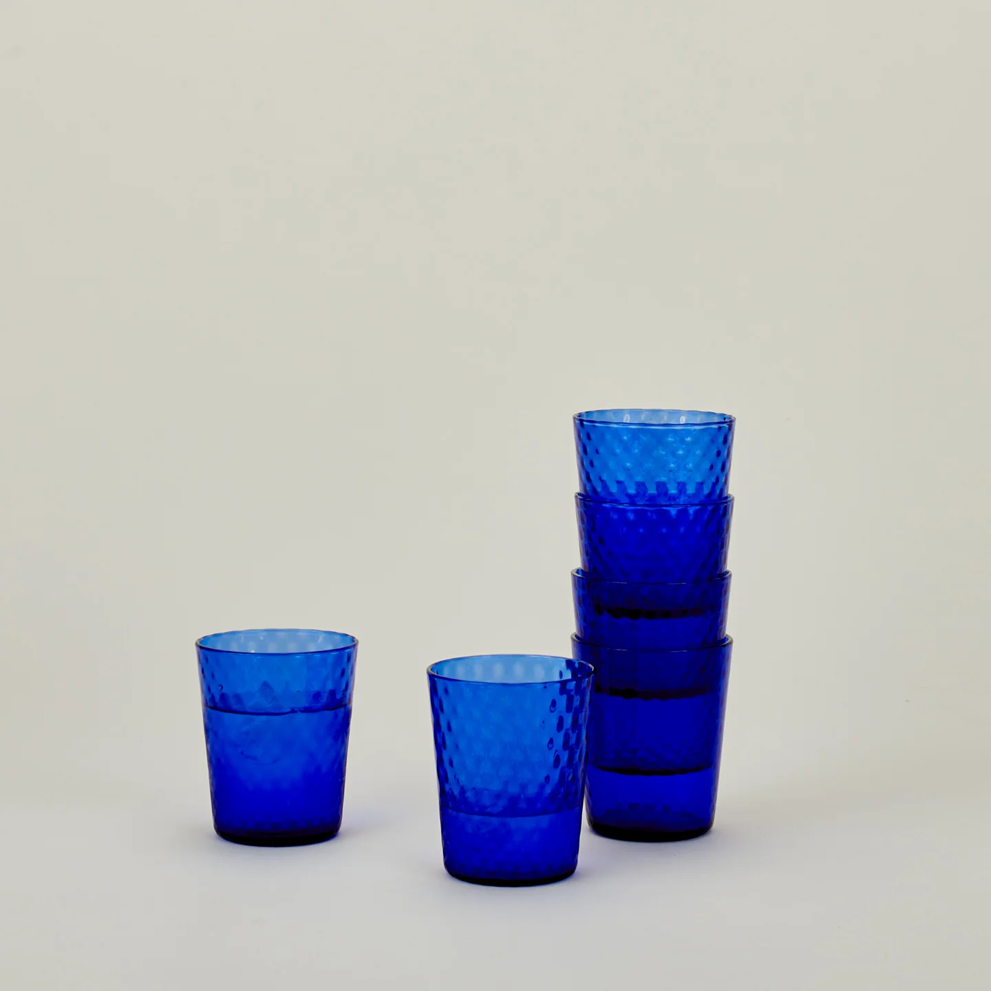 Veneziano Tumbler, Set of 6 - Cobalt