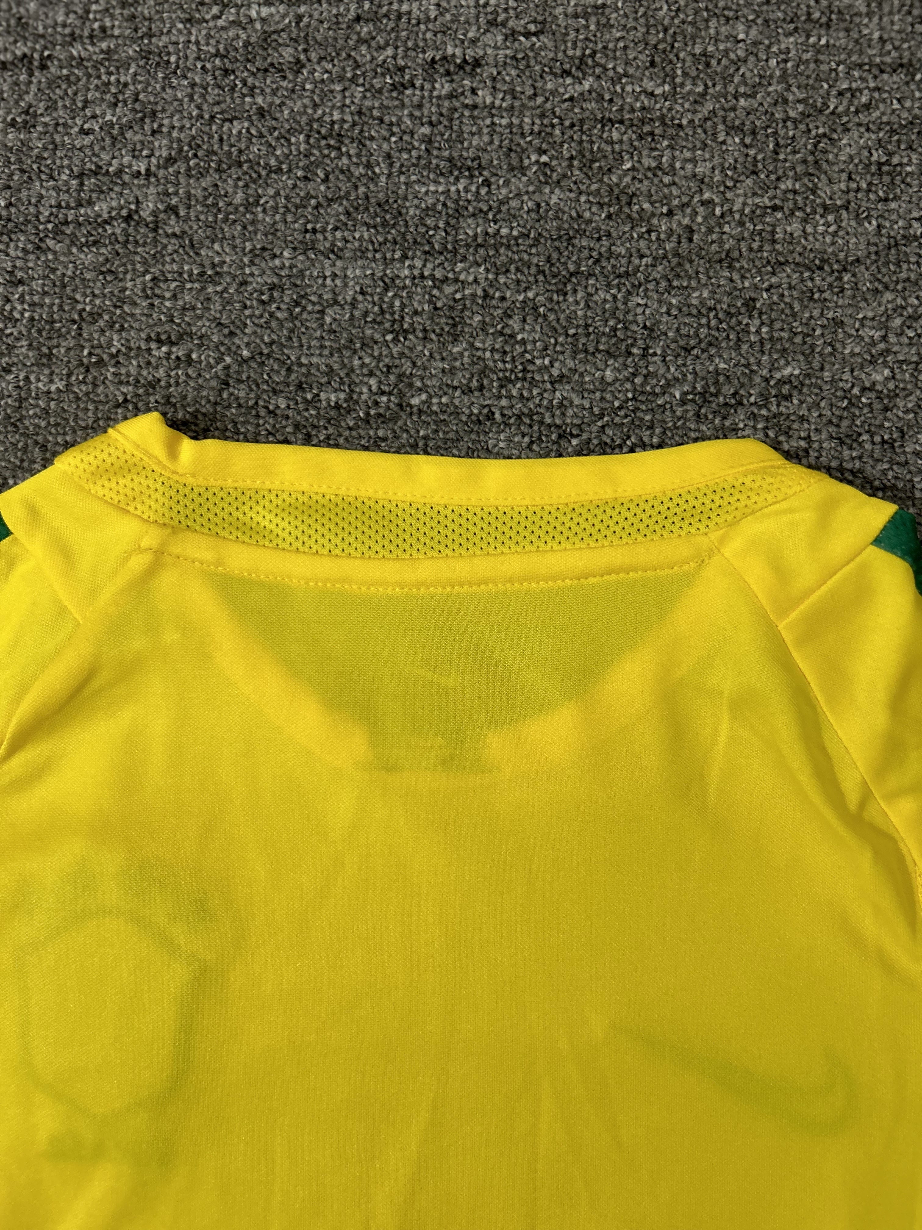 2002 Brazil home Retro long sleeves Kids Kit