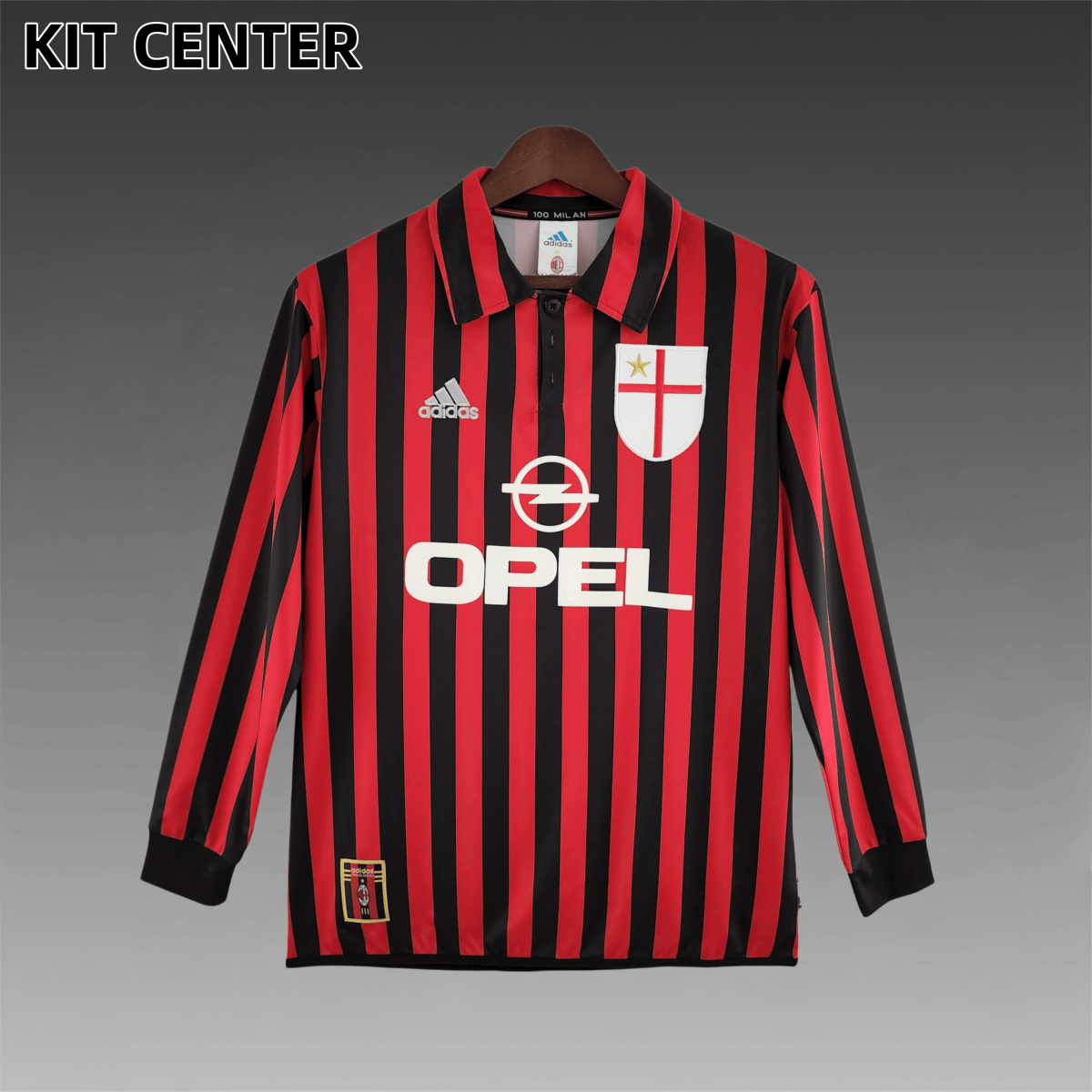 1999/2000 AC Milan home Retro Long Sleeve Football Shirt