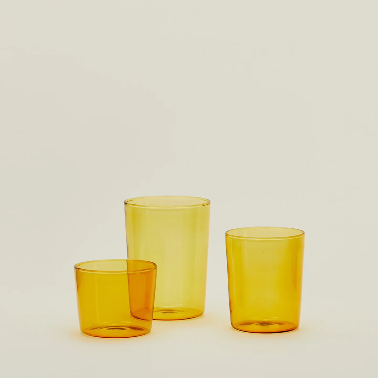 Essential Glassware, Set of 4 - Amber