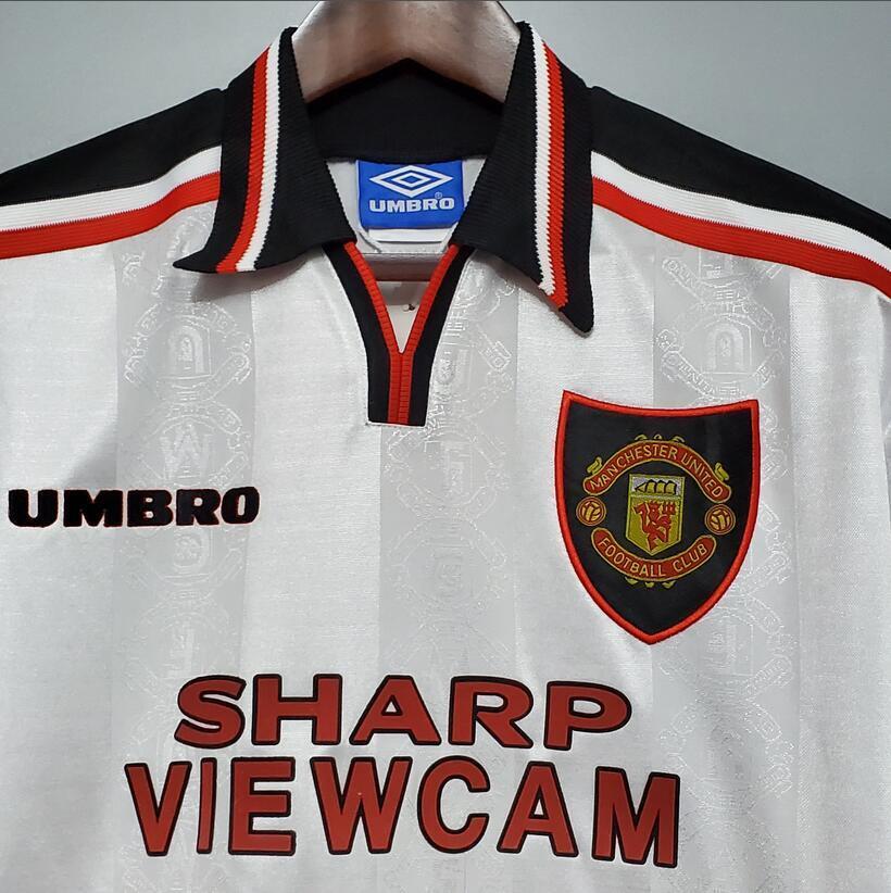 98/99 Manchester United Away retro football jersey