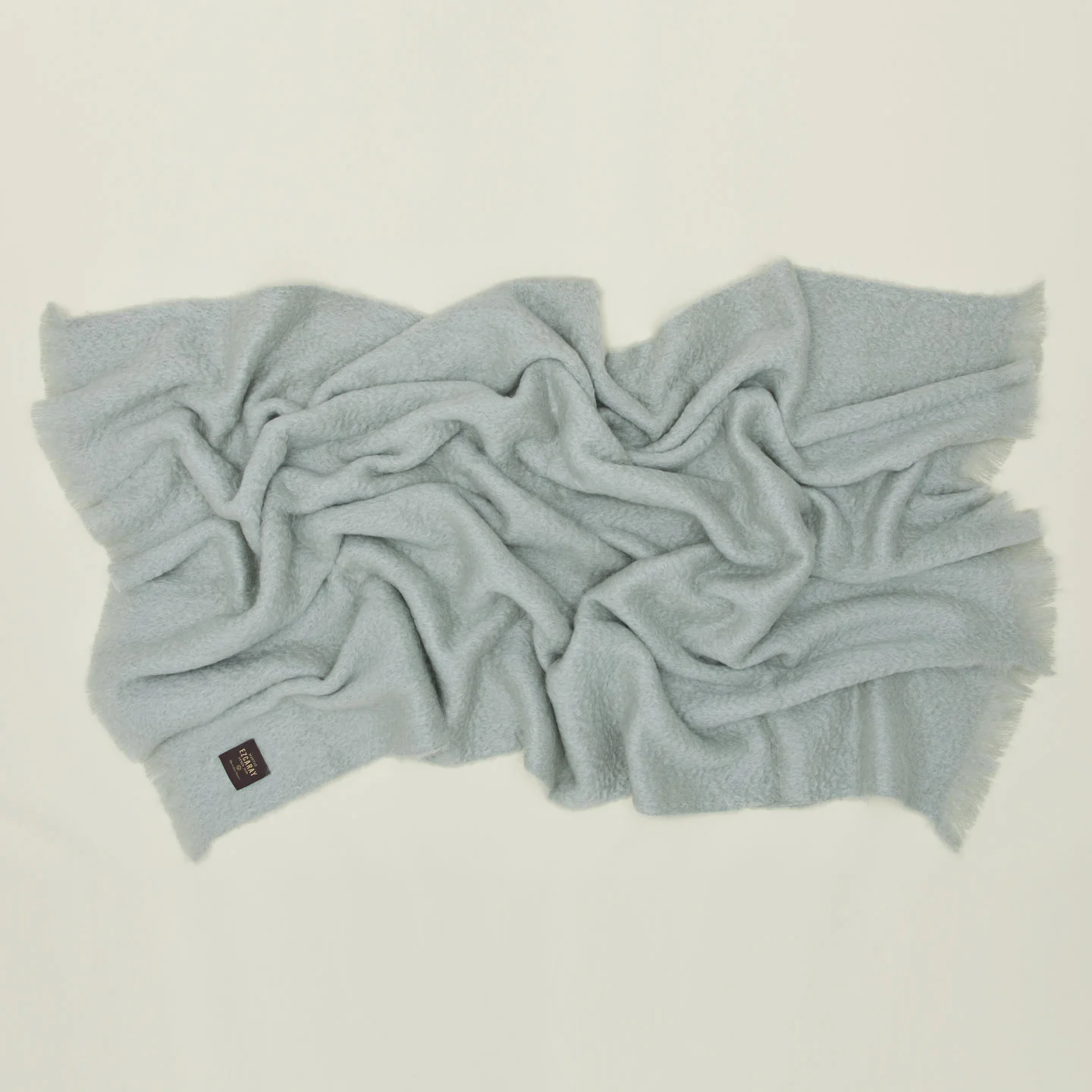 Solid Mohair Throw - Sky