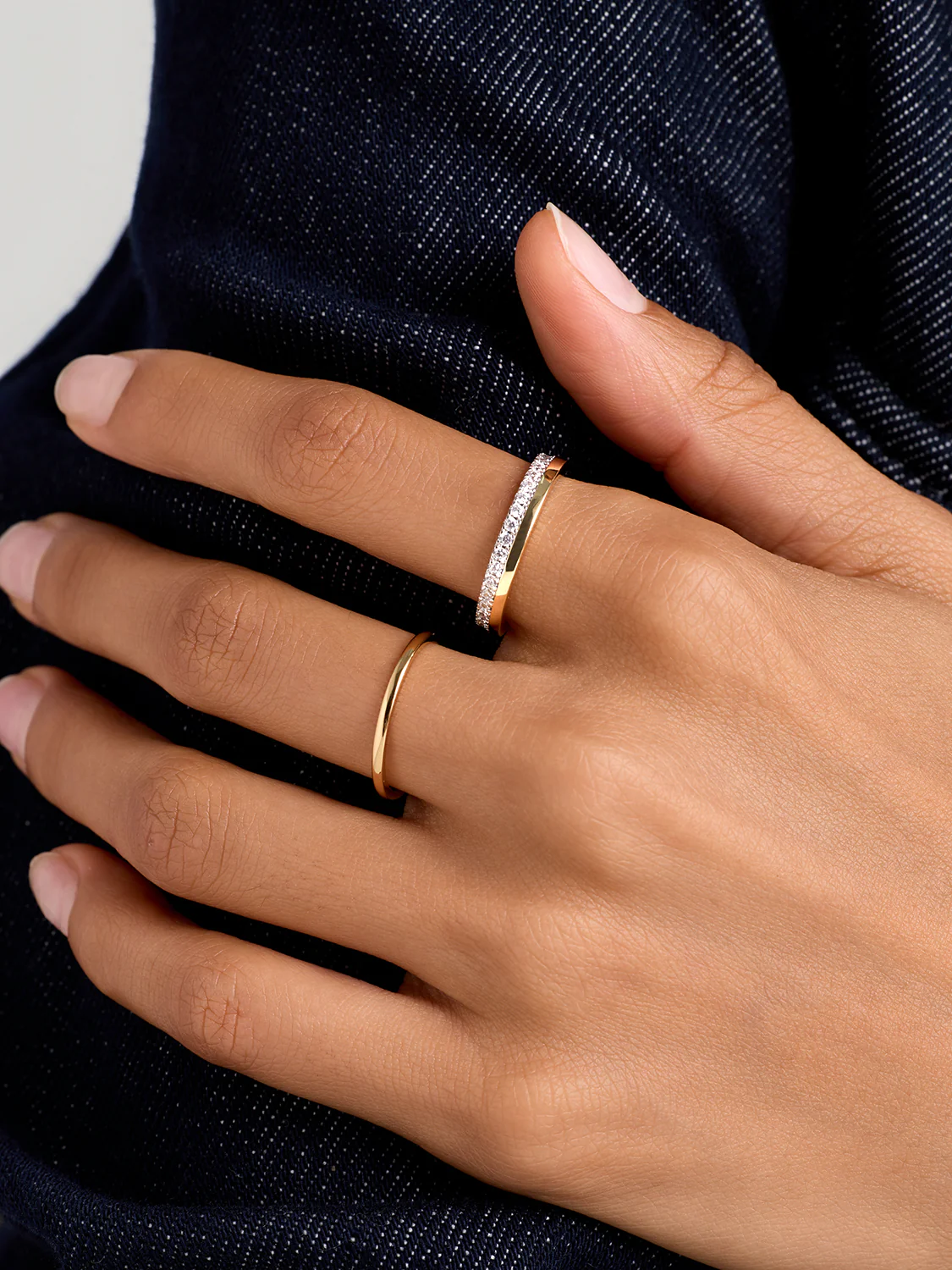 Mixed Pave Band Ring