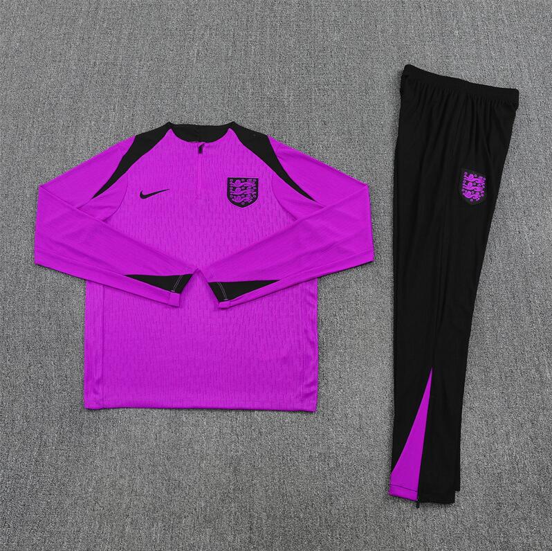 2025/2026 England Purple Half Zip Training Kit -  (Adult Kids Kit)