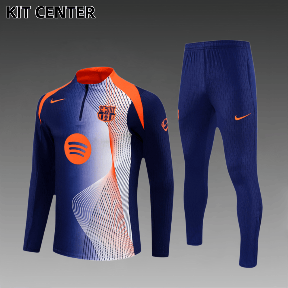 2025/2026 Barcelona Half Zip Tracksuit (Adult Kit)