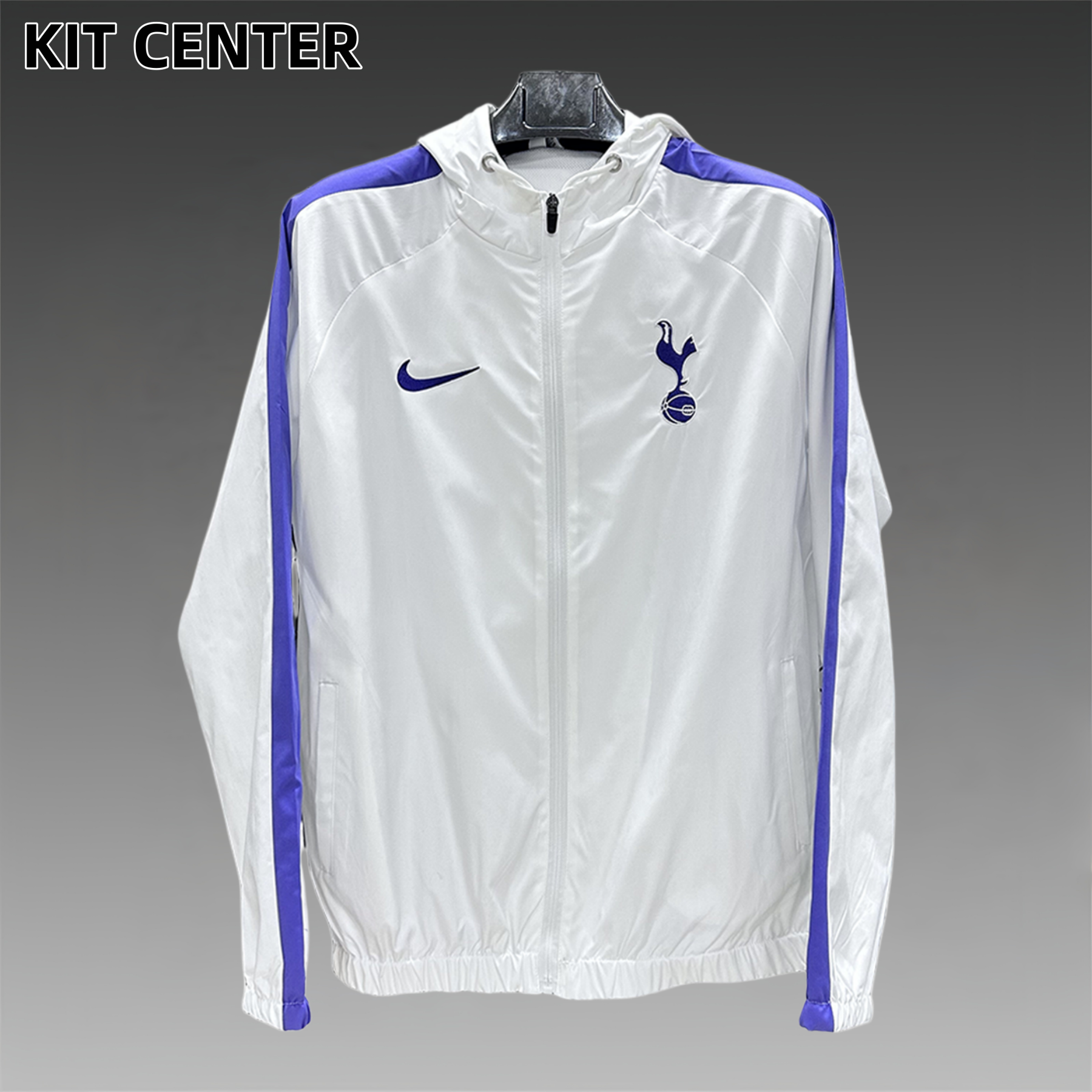2025/2026 R Tottenham Hotspur long-sleeved hooded football windbreaker