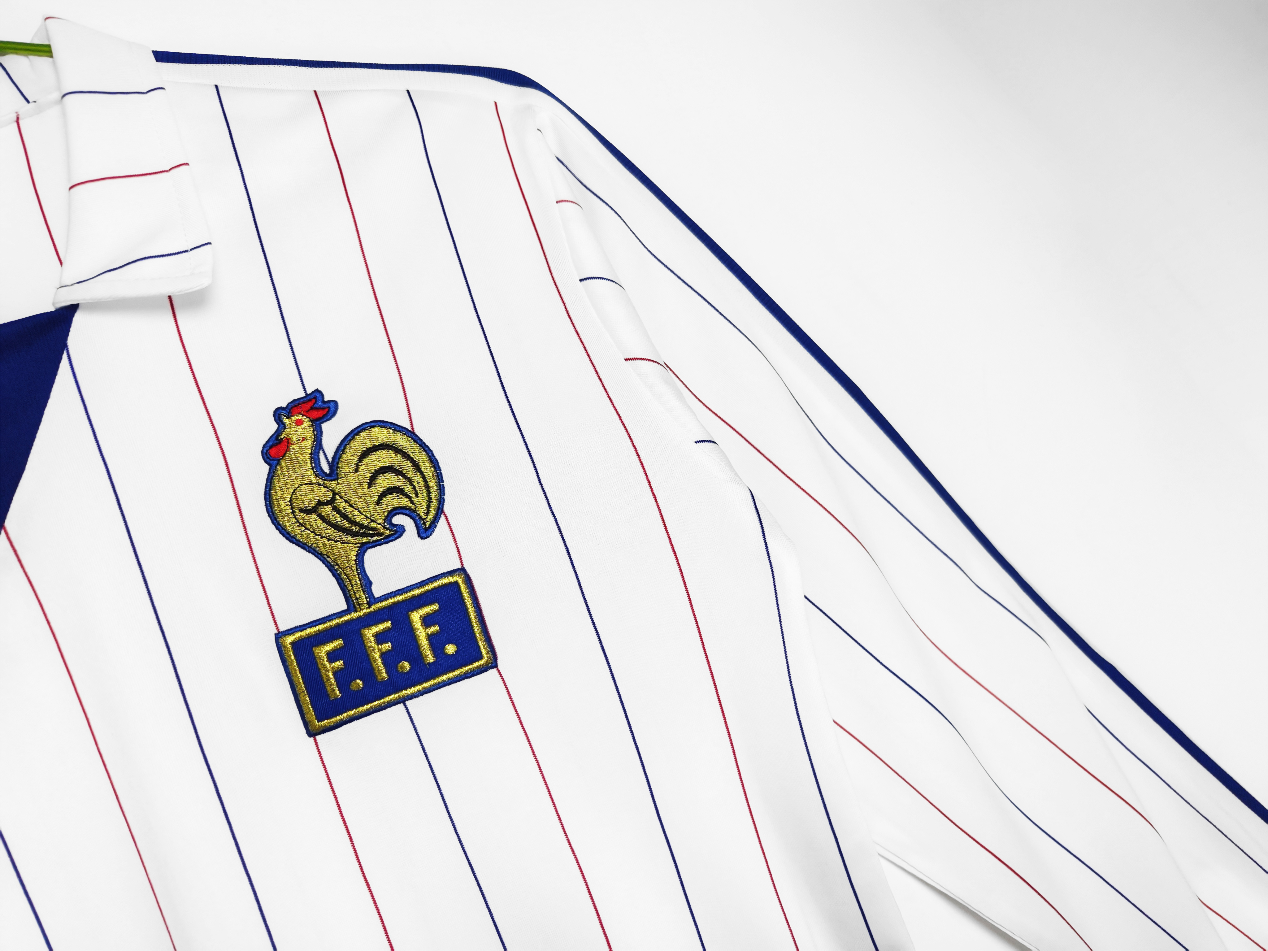 80/82 France Away Retro long Football Shirt