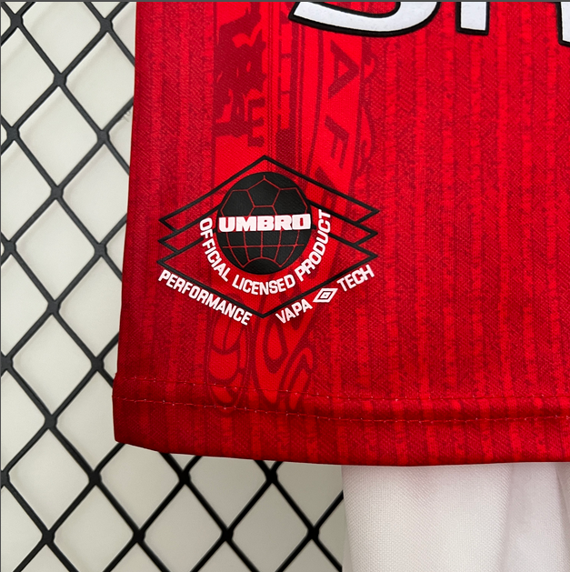 96/97 Manchester United home ground Retro Football Soccer Kids Kit