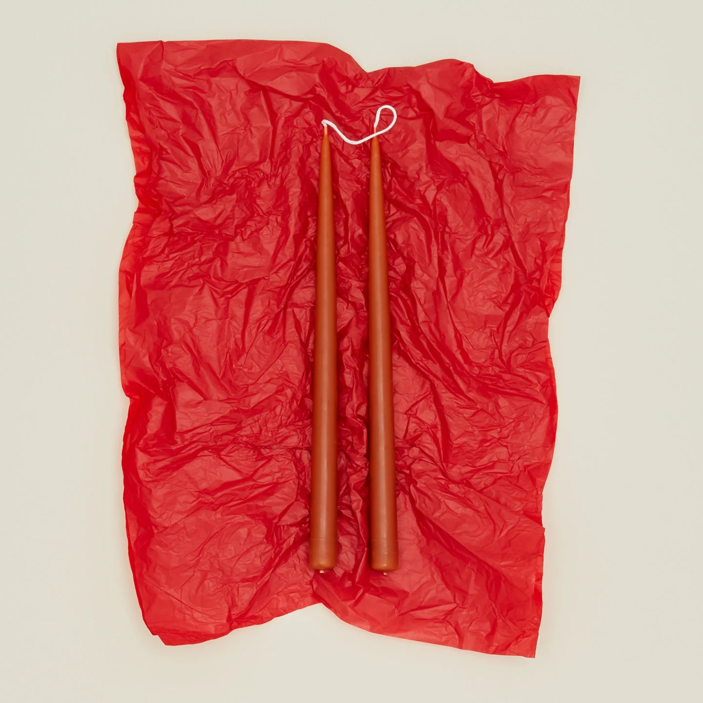 Hand Dipped Taper Set - Red