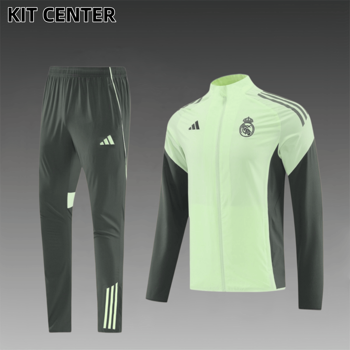 25/26 Real Madrid trench coat  Full Zipper Training Suit (Adult Set)