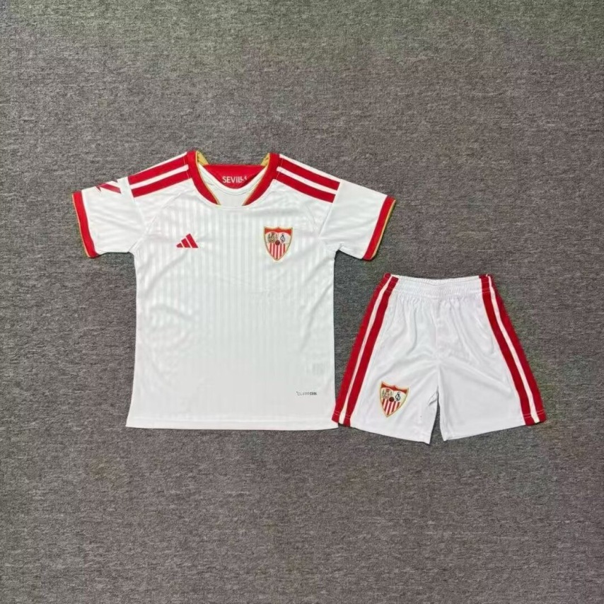 2026/2027 Sevilla Home Football Jersey (Kids Kit socks）