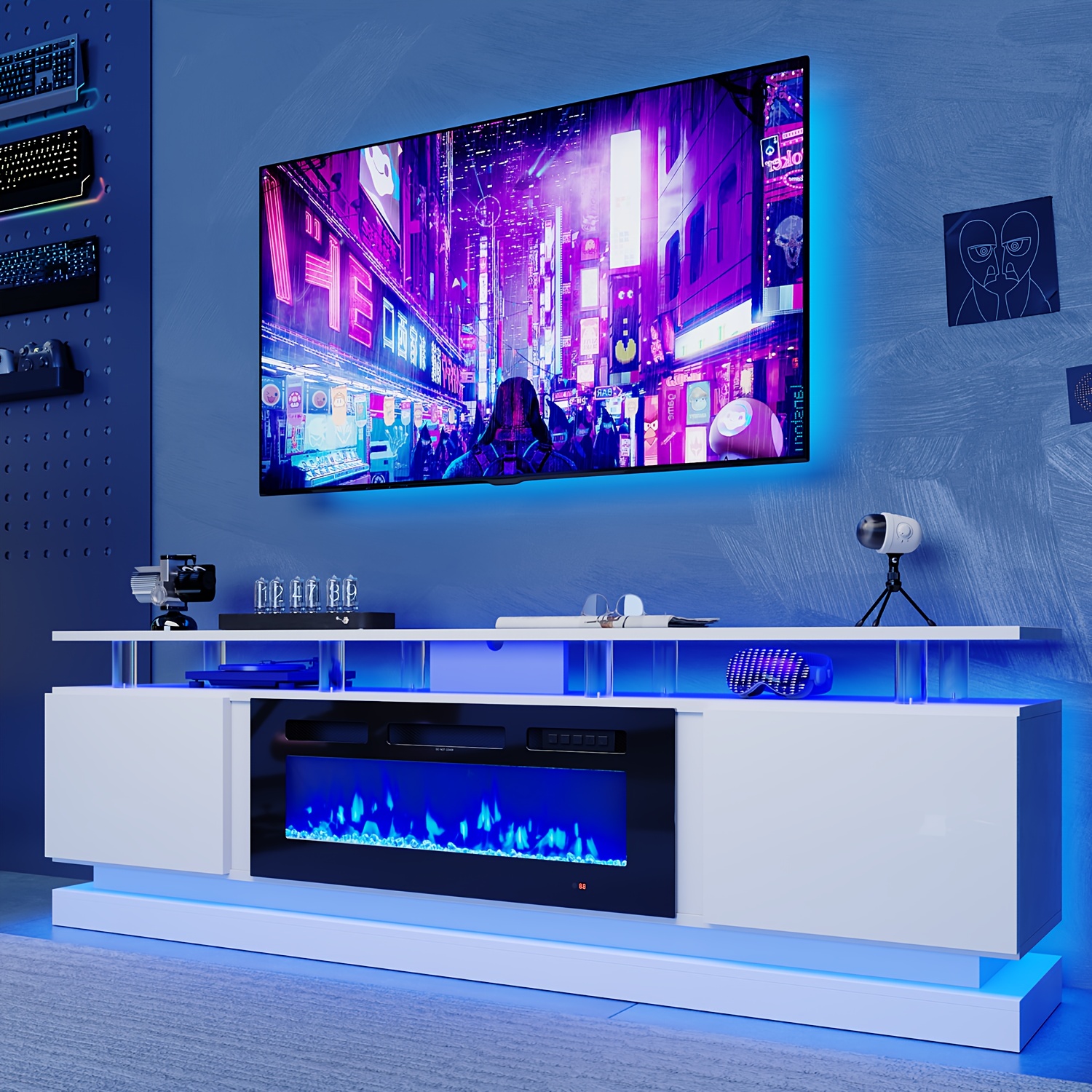 Fireplace TV Stand, 36