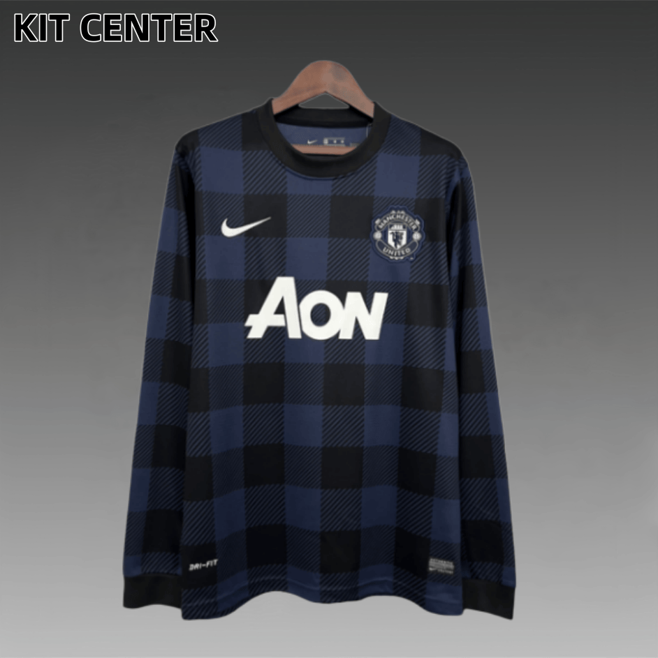 13/14 Manchester United away long sleeved retro football jersey