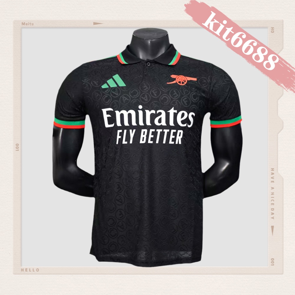 2025/2026 Arsenal Black Special Edition Football Shirt （Player）